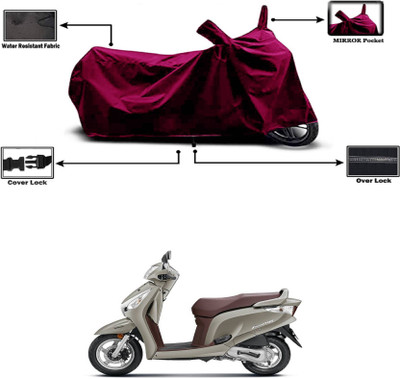 KEDIT Two Wheeler Cover for Universal For Bike(Aviator, Maroon)