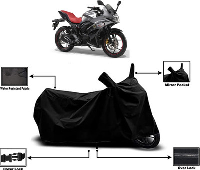 Amexride Two Wheeler Cover for Suzuki(Gixxer Special Edition BS6, Black)