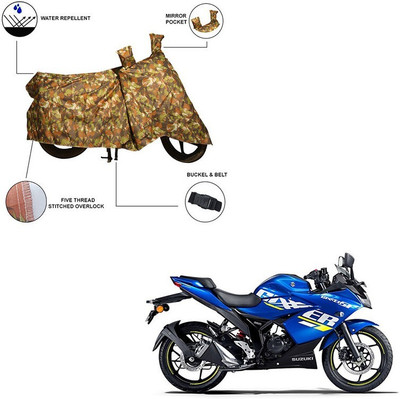 Furnish Flow Two Wheeler Cover for Suzuki(Gixxer SF, Multicolor)