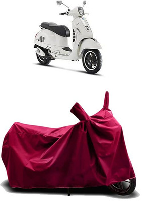 KEDIT Two Wheeler Cover for Vespa(GTS Super 125, Maroon)