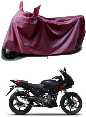 THE REAL ARV Waterproof Two Wheeler Cover for Bajaj(Pulsar 180F BS6, Maroon)
