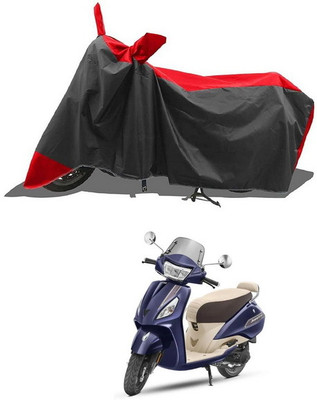 PAGORA Waterproof Two Wheeler Cover for TVS(Jupiter, Red, Black)