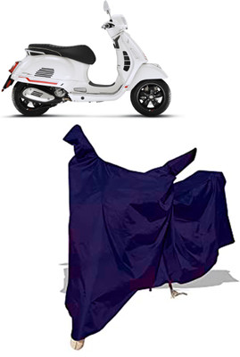 Amexride Two Wheeler Cover for Vespa(GTS Super 125, Blue)