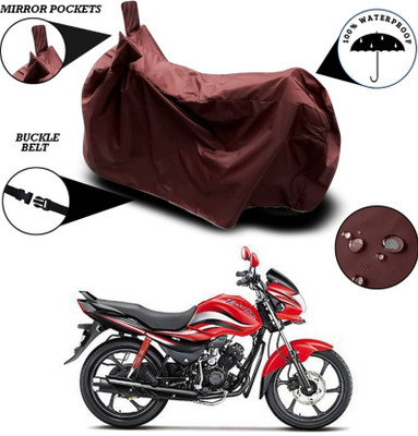 AASHTIK MART Two Wheeler Cover for Hero(Passion Pro, Maroon)