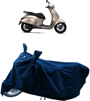 Mdstar Waterproof Two Wheeler Cover for Bajaj(New Chetak, Blue)