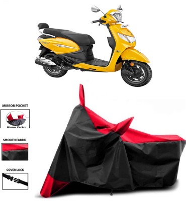 WMIZEXA Two Wheeler Cover for Hero(Pleasure+ 110, Red, Black)