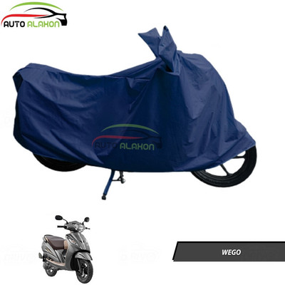 AUTO ALAXON Waterproof Two Wheeler Cover for TVS(Wego, Blue)