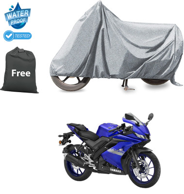 CODOKI Waterproof Two Wheeler Cover for Yamaha(YZF R1 BS6, Silver)