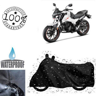 RAAMKM Waterproof Two Wheeler Cover for Hero, Honda, Royal Enfield, TVS(SXL 150 BS6 BS6, Black)