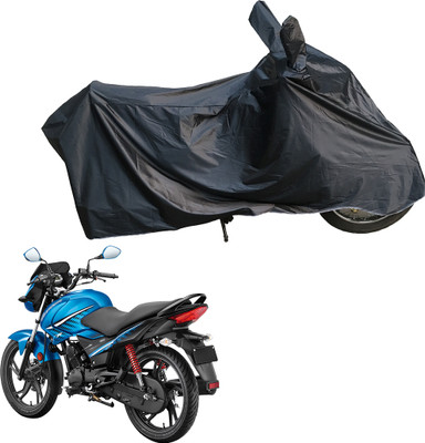Motodreka Waterproof Two Wheeler Cover for Hero(Glamour FI, Black)