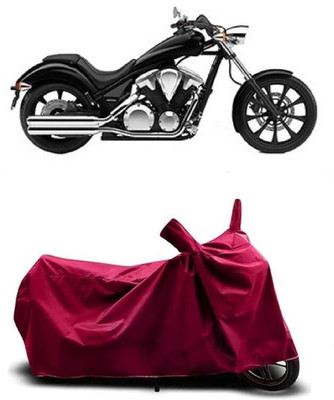 Coxtor Waterproof Two Wheeler Cover for Honda(VT 1300CX, Maroon)