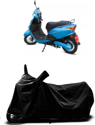 MMSSTAR Waterproof Two Wheeler Cover for Hero(Electric Scooter, Black)