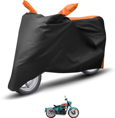 Caronix Waterproof Two Wheeler Cover for Royal Enfield(Orange)