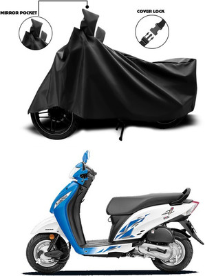 SEBONGO Waterproof Two Wheeler Cover for Honda(Activa i, Black)