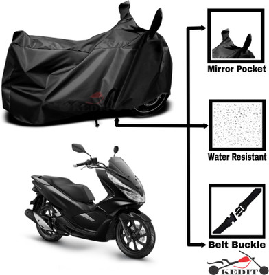 KEDIT Two Wheeler Cover for Honda(PCX 125 BS6, Black)