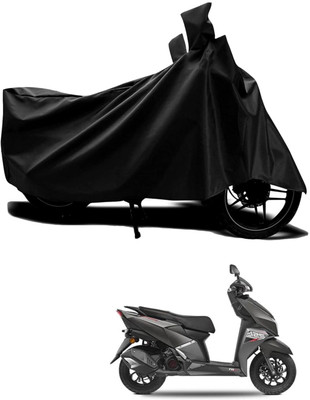 KEDIT Two Wheeler Cover for TVS(Ntorq 125, Black)