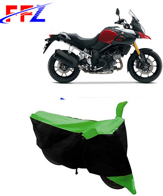 FFZ Two Wheeler Cover for Suzuki(V Strom 1000, Black, Green)