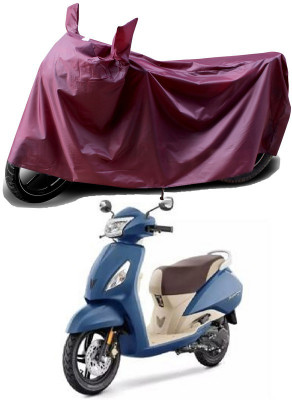 THE REAL ARV Waterproof Two Wheeler Cover for TVS(Jupiter 125, Maroon)