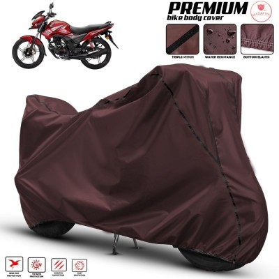 MADAFIYA Two Wheeler Cover for Honda(CB Shine, Maroon, Black, Multicolor)