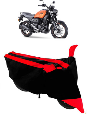 GANPRA Two Wheeler Cover for Yamaha(FZ-X, Black, Red)