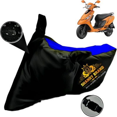 ShankyBrand Two Wheeler Cover for TVS, Universal For Bike(Scooty Zest BS6, Blue, Black)