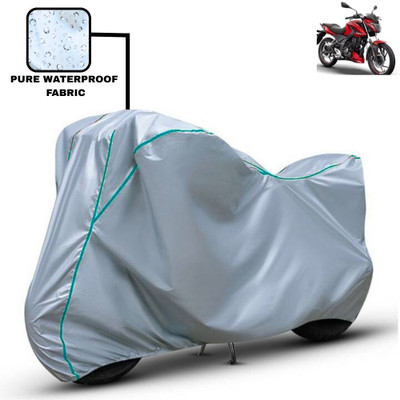 Delphinium Waterproof Two Wheeler Cover for Bajaj(Pulsar 150 BS6, Silver)