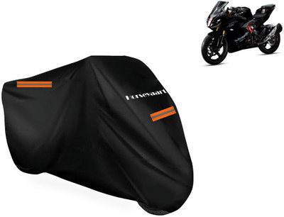Horseyaart Waterproof Two Wheeler Cover for TVS(Apache RTR 310, Black)
