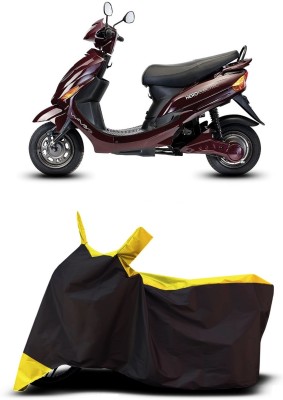 VESMEI Two Wheeler Cover for Hero(Electric Wave Dx, Yellow)