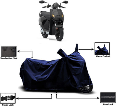 Amexride Two Wheeler Cover for 22Motors(Flow, Blue)