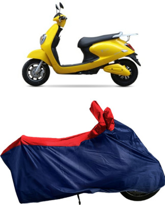 Autofly Waterproof Two Wheeler Cover for Techo Electra(Emerge, Blue, Red)
