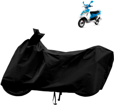 Horseyaart Waterproof Two Wheeler Cover for TVS(Scooty Pep Plus BS6, Black)