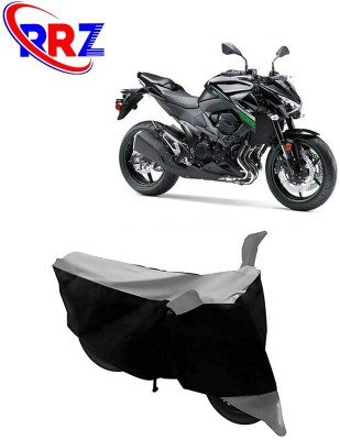 RRZ Waterproof Two Wheeler Cover for Kawasaki(Z800, Black, Grey)