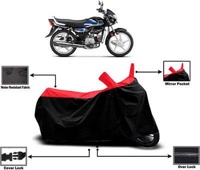 Amexride Two Wheeler Cover for Hero(HF, Red)
