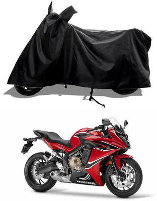 GROFATIK Two Wheeler Cover for Honda(CBR 650F, Black)