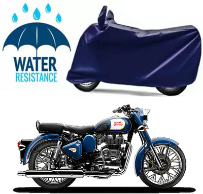 Furious3D Two Wheeler Cover for Royal Enfield(Bullet 350, Blue)