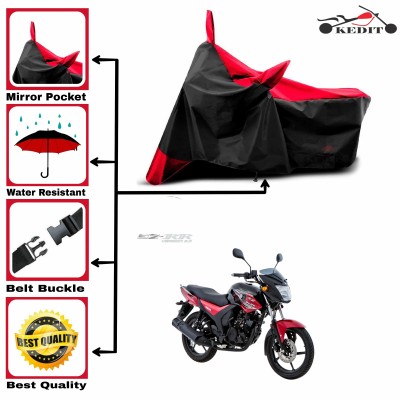 AASHTIK MART Two Wheeler Cover for Yamaha(SZ R, Red, Black)