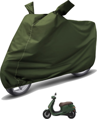 MOCKHE Waterproof Two Wheeler Cover for Ola(Green)