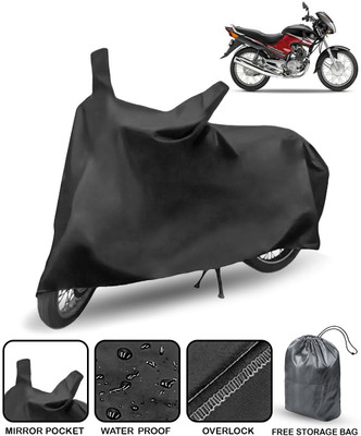 AutoRetail Waterproof Two Wheeler Cover for Yamaha(Gladiator, Black)