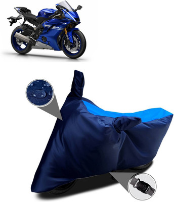 AutoGalaxy Waterproof Two Wheeler Cover for Yamaha(YZF R25, Blue)
