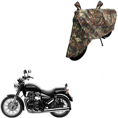 DeepShakshi AUTOMOTIVE Waterproof Two Wheeler Cover for Royal Enfield(Thunderbird 500, Multicolor)