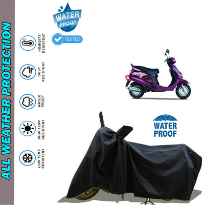 AutoGalaxy Waterproof Two Wheeler Cover for Mahindra(Duro 125, Black)