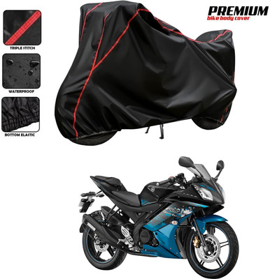 DeepShakshi AUTOMOTIVE Two Wheeler Cover for Yamaha(YZF R15 Ver 2.0, Black, Red)