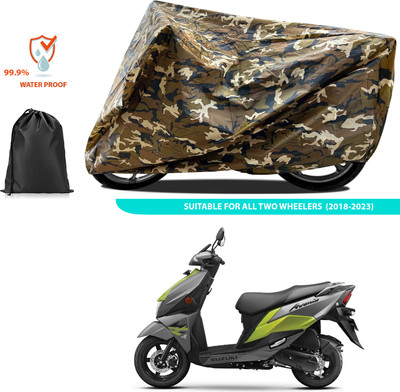 PAGORA Waterproof Two Wheeler Cover for Suzuki(Avenis 125, Yellow)