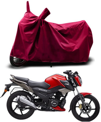 KEDIT Two Wheeler Cover for TVS(Raider, Maroon)