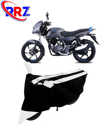 RRZ Waterproof Two Wheeler Cover for Bajaj(Pulsar 125, Black, White)