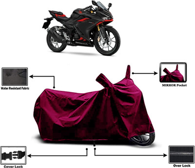 Amexride Two Wheeler Cover for Honda(CBR 150R, Maroon)