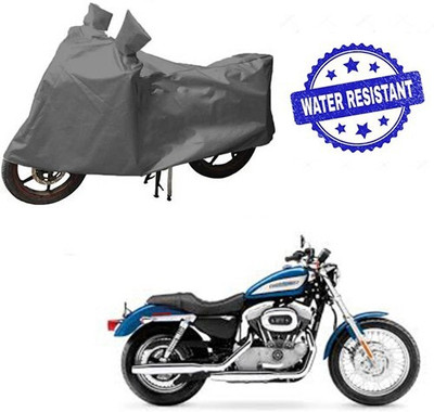 DeepShakshi AUTOMOTIVE Waterproof Two Wheeler Cover for Harley Davidson(XL 883, Grey)