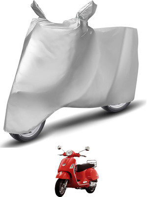 Caronix Waterproof Two Wheeler Cover for Vespa(Vespa LX, Silver)