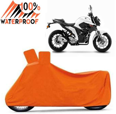 Autoinnovation Waterproof Two Wheeler Cover for Yamaha(FZ 25, Orange)