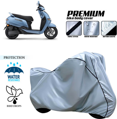 CODOKI Waterproof Two Wheeler Cover for TVS(iQube, Silver)